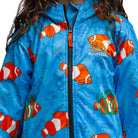 swim parka with fish pattern