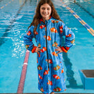 best swim parka for kids with fish pattern