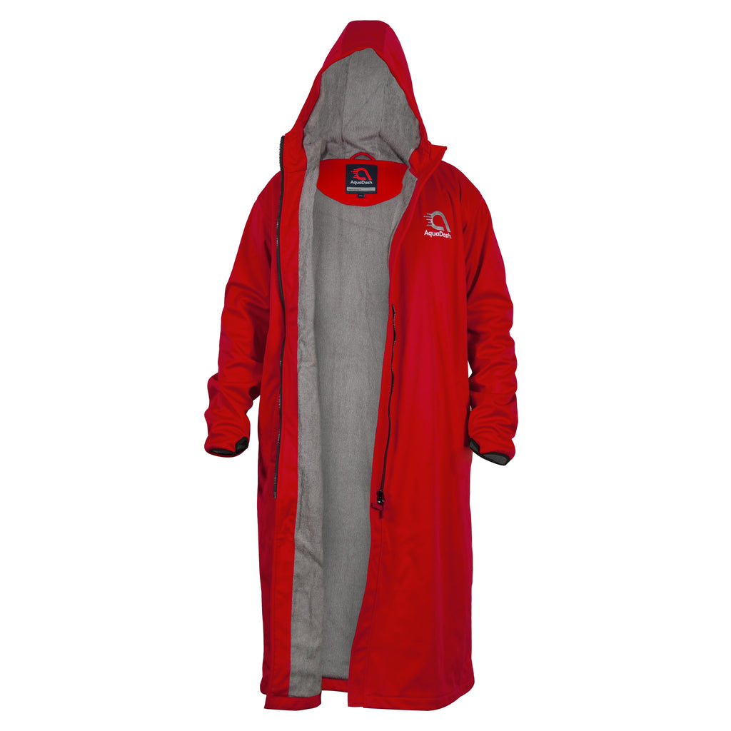 Red Swim Parka