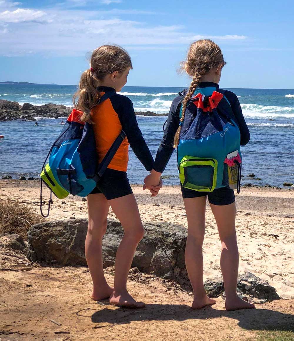 AquaDash backpack and swimwear